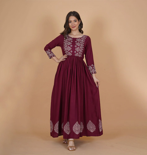 Women Ethnic Motifs Printed Maxi Dress